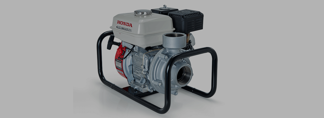 As motobombas da Honda são projetadas para conciliar o meio termo entre vazão e pressão 