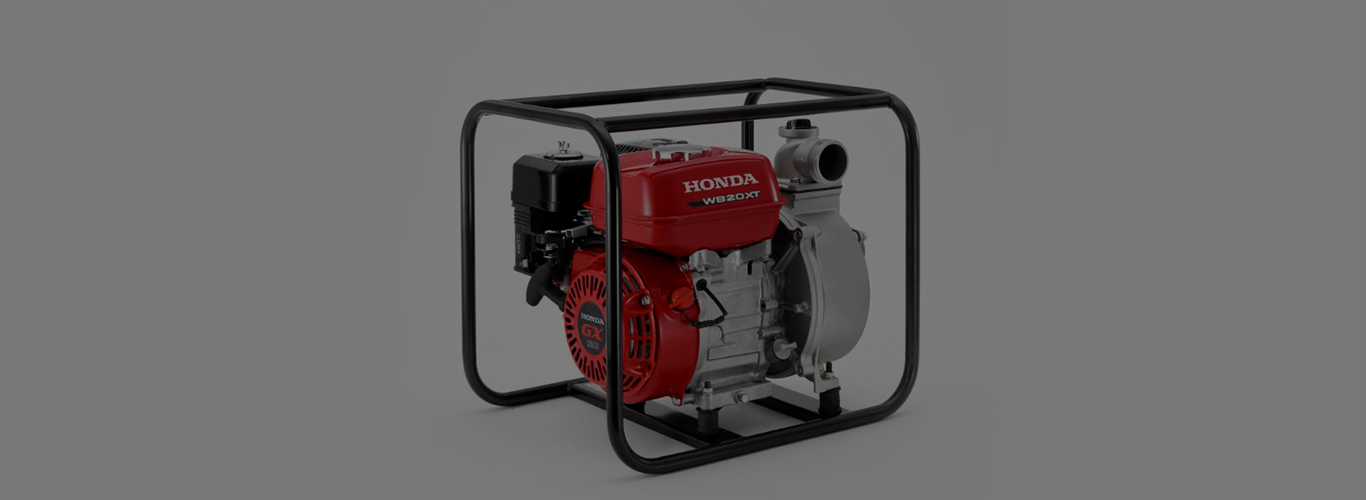 As motobombas da Honda são projetadas para conciliar o meio termo entre vazão e pressão 
