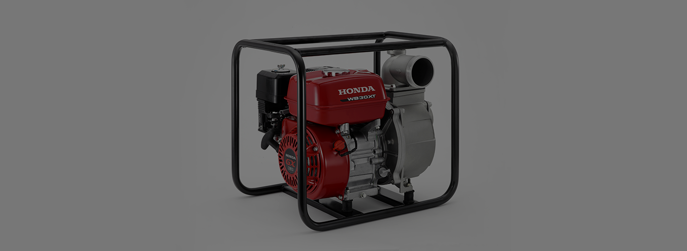 As motobombas da Honda são projetadas para conciliar o meio termo entre vazão e pressão 
