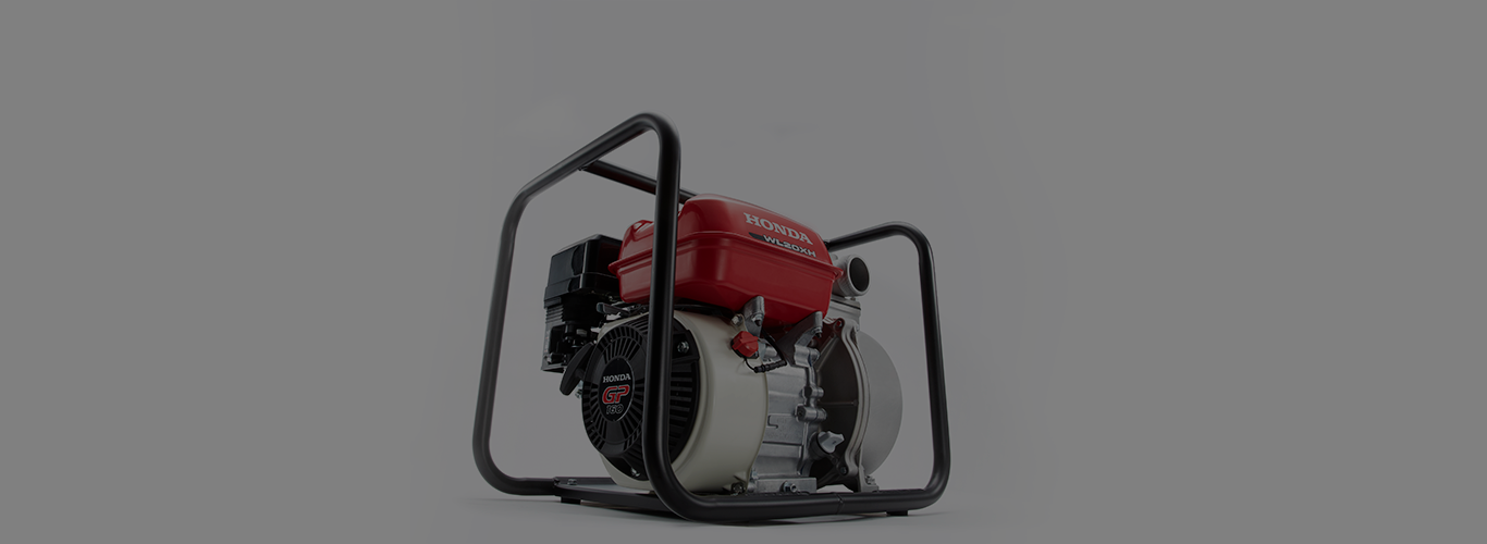 As motobombas da Honda são projetadas para conciliar o meio termo entre vazão e pressão 